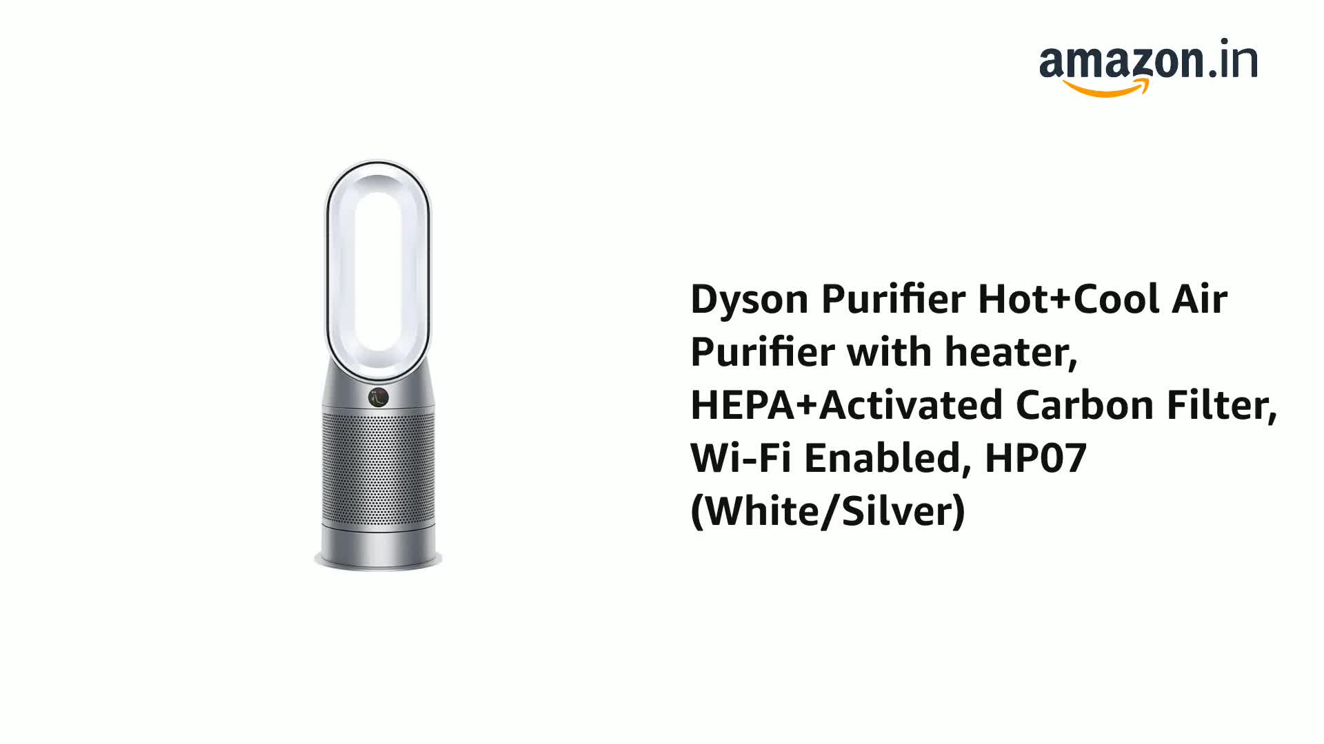 Dyson Purifier Hot+Cool Air Purifier with heater, HEPA+Activated